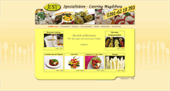 Desktop Screenshot of just-catering.de