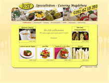 Tablet Screenshot of just-catering.de
